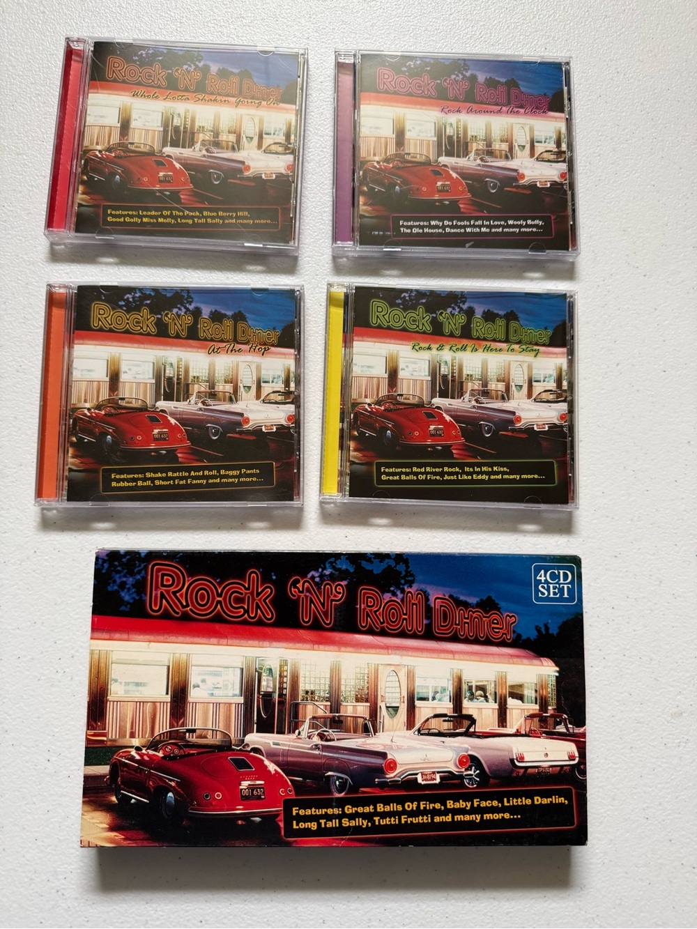 Rock 'N' Roll Diner 4CD Set Classic 50s Oldies Compilation Rock Around The Clock